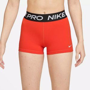 Nike Pro Women's 3" Dri-FIT Training Shorts Picante Red CZ9857-633